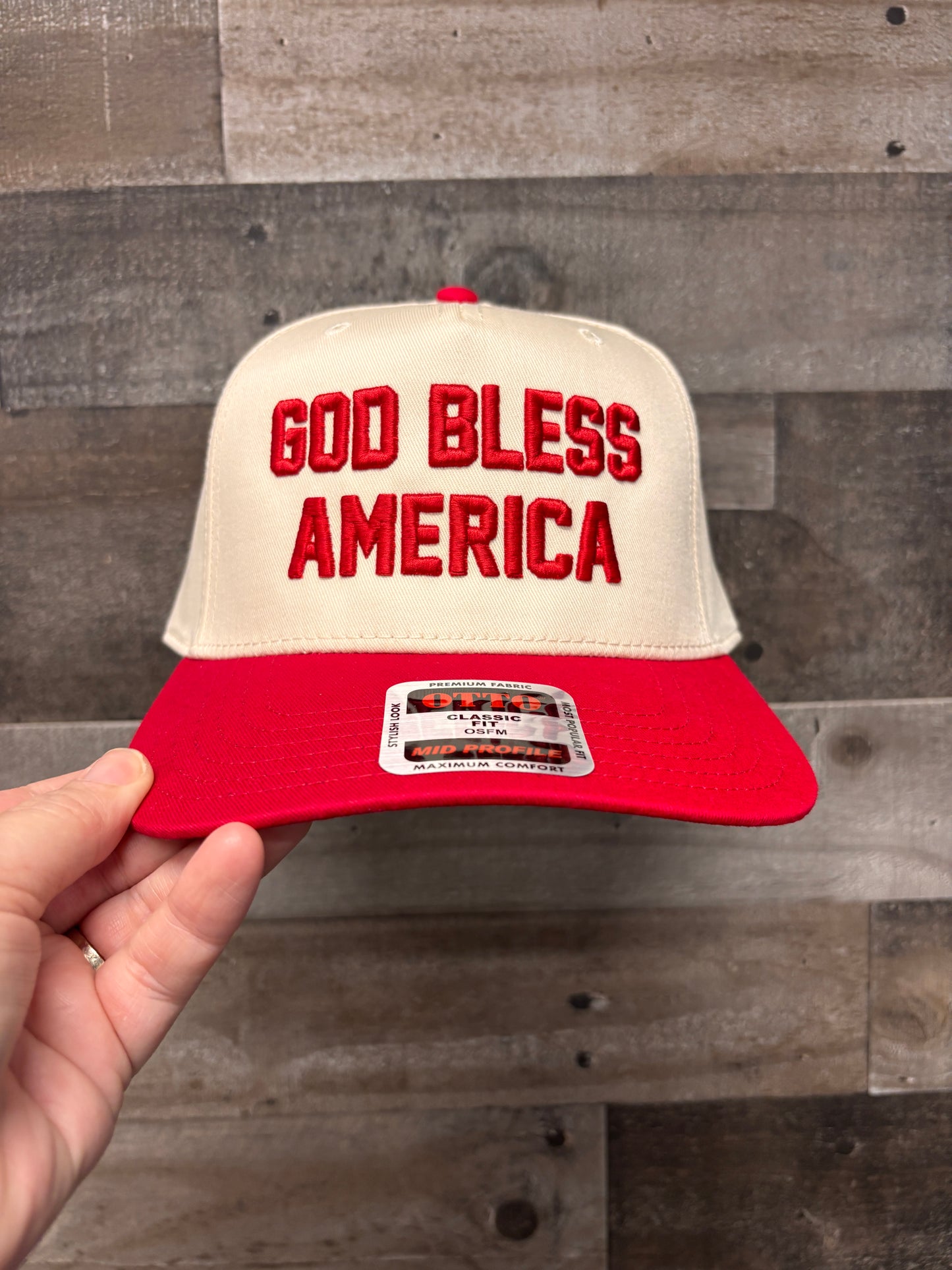 God Bless America Trucker Hat