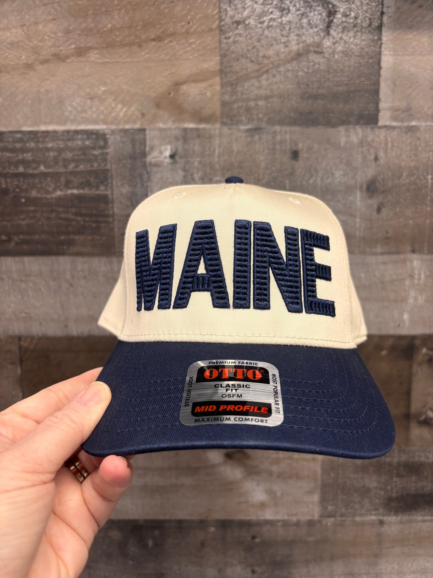 3D Puff Maine Trucker Hat